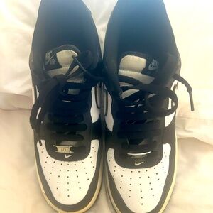 Nike Air Force 1 Low Shoes "Panda" Black White DV0788-001 Men's Sizes 10.5
